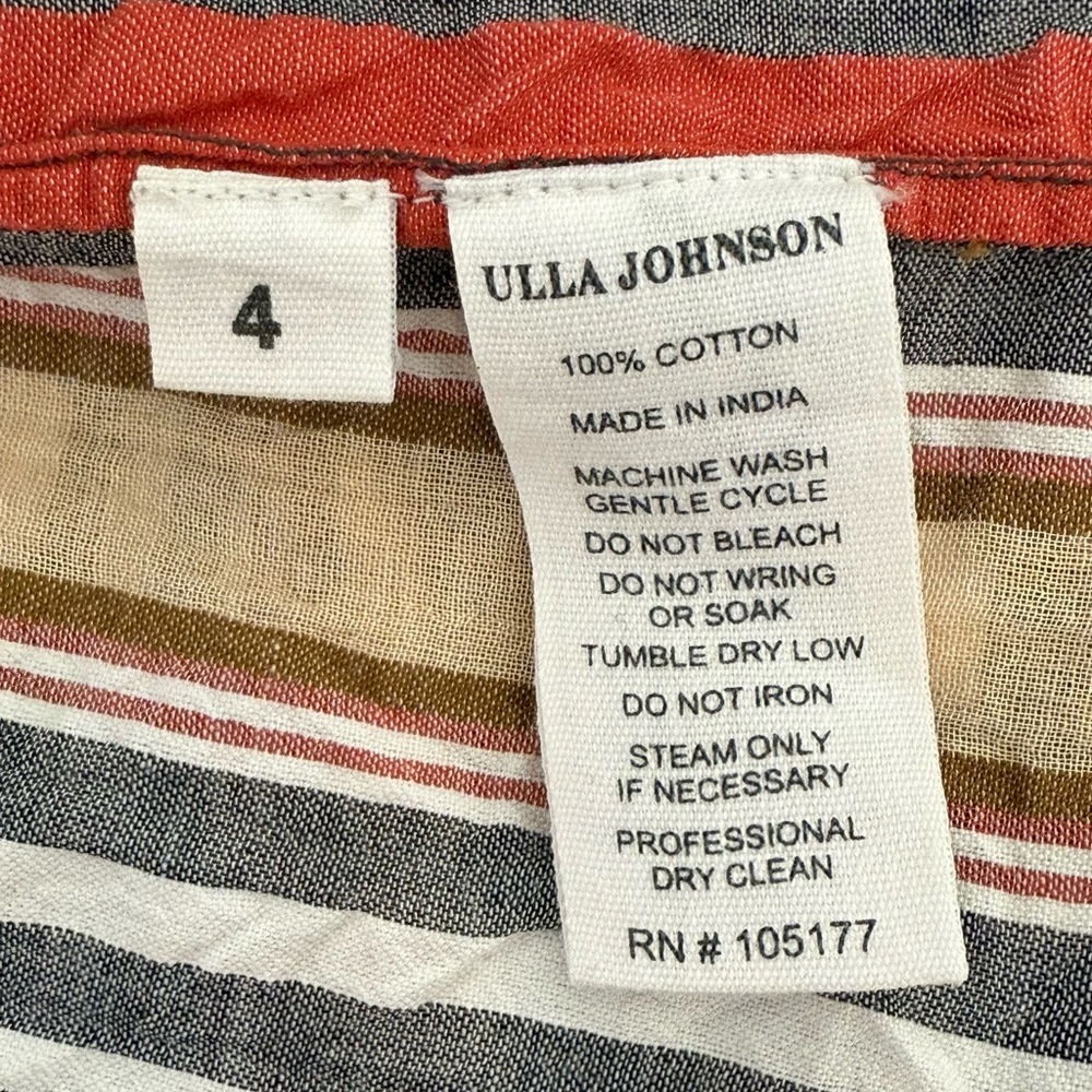 Ulla Johnson Verena Poppy Striped Maxi Dress Size 4 - Picture 6 of 7